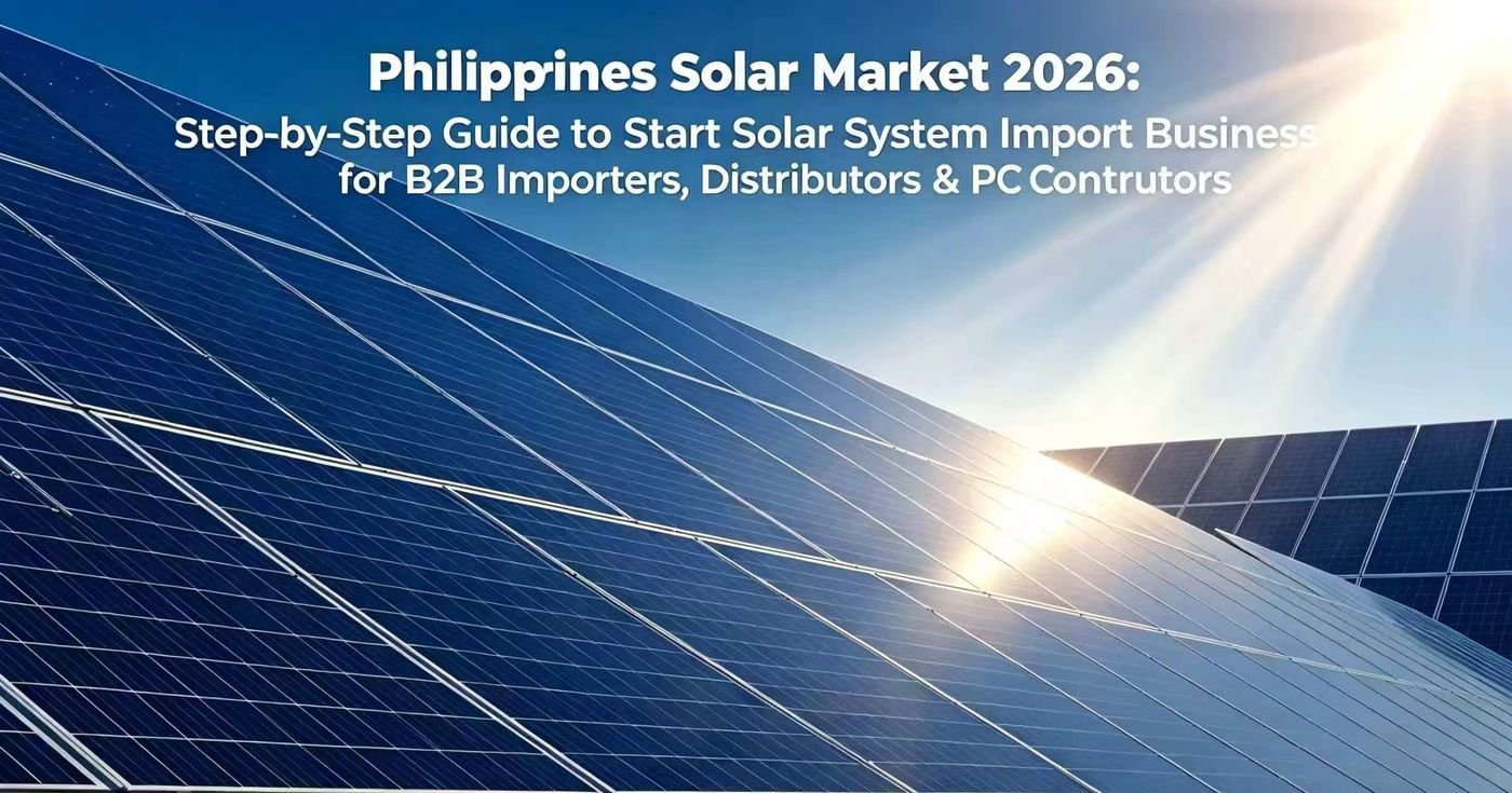 Philippine solar import business guide: market structure, duties and net metering for B2B buyers