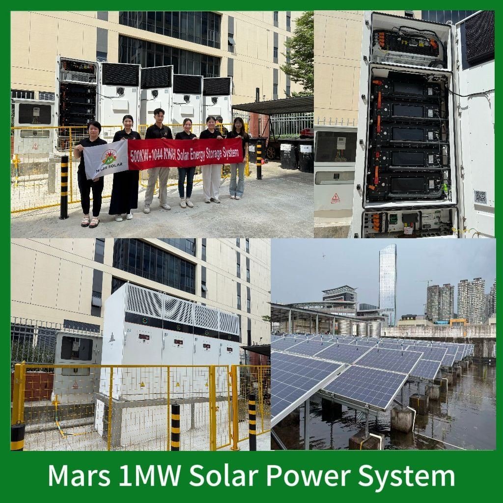 Mars Solar 1MW solar power system installed at industrial facility
