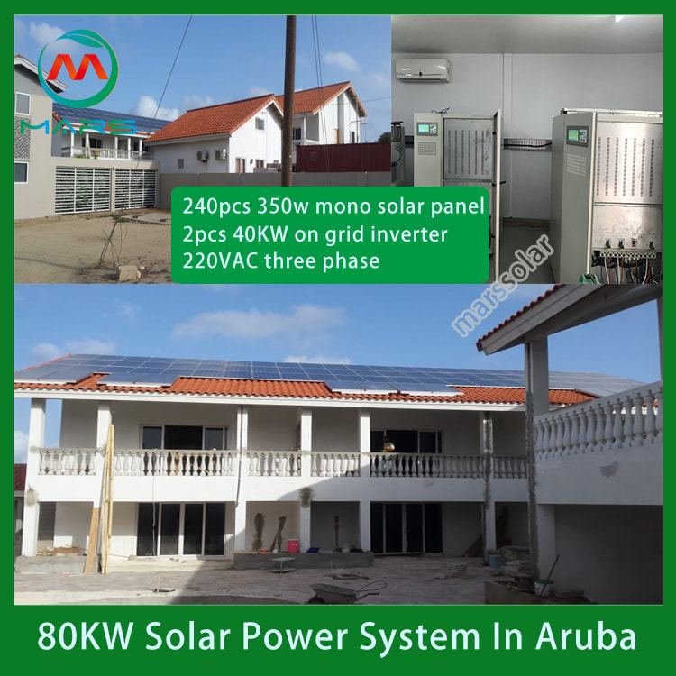 Mars Solar 80kW solar power system commercial package