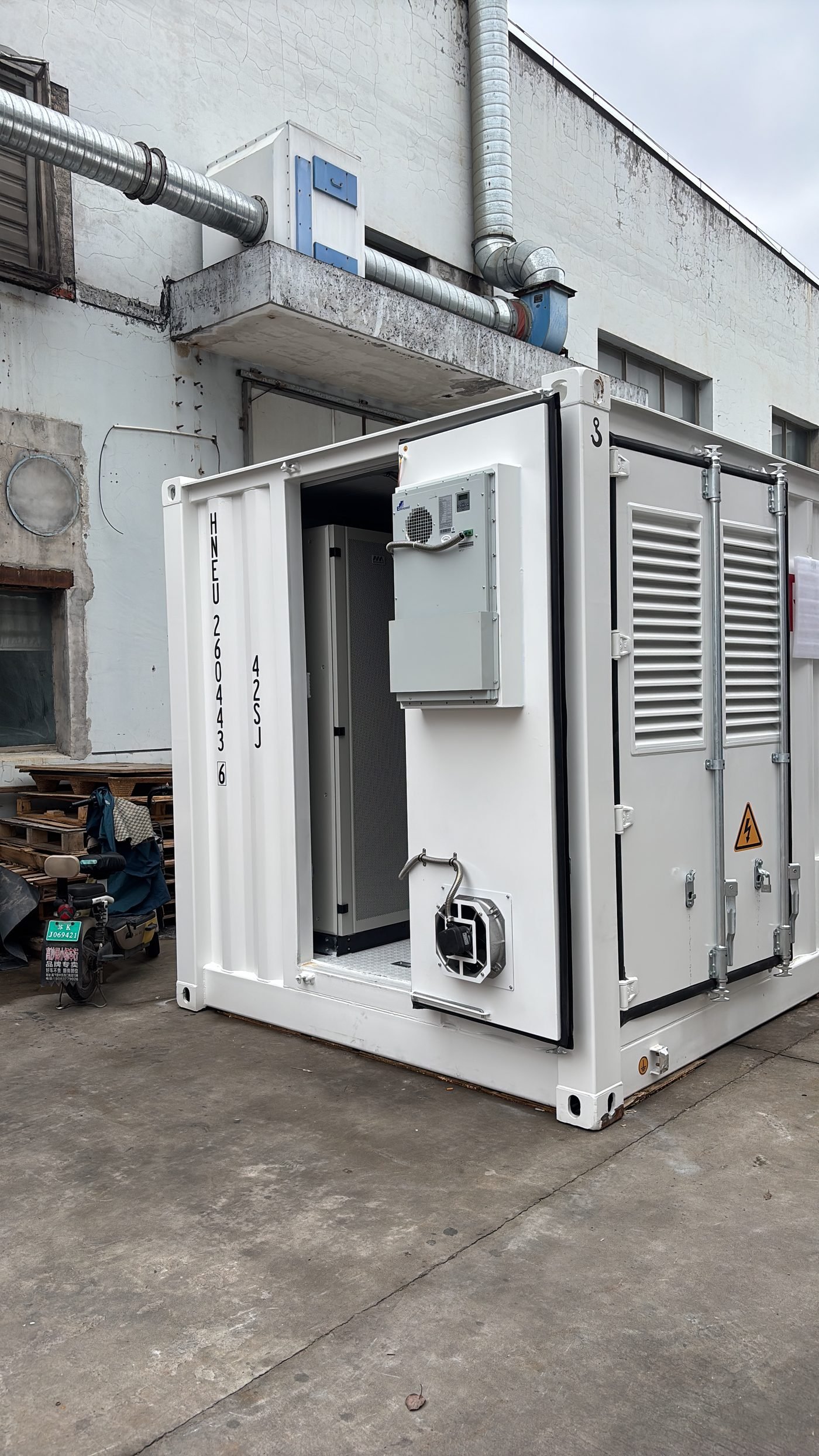 Control cabinet of the 6MW solar storage system in Nigeria