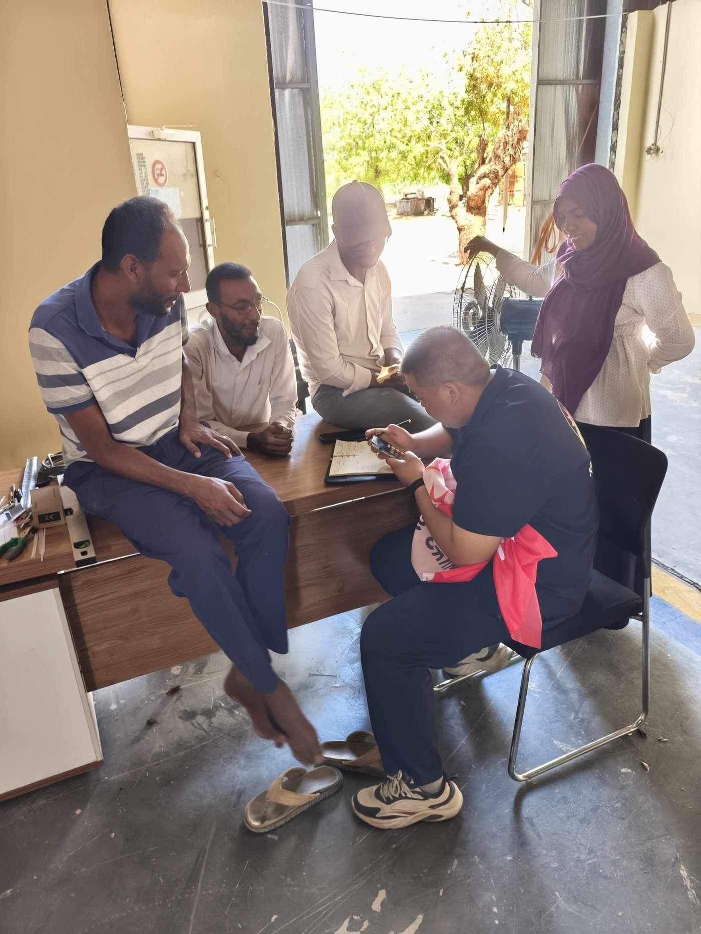 On-site training for the 100kW solar system for wastewater plant in Sudan